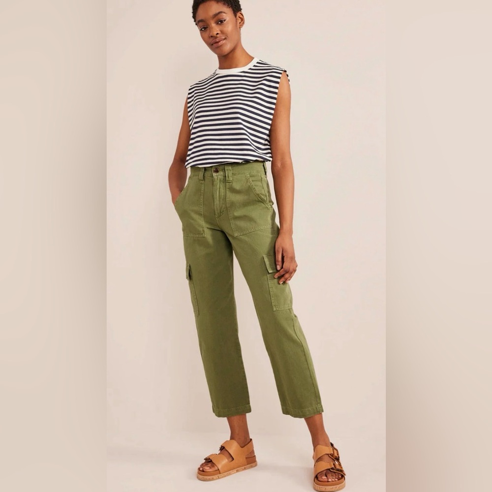 Boden Sage Green Wide Leg Pants